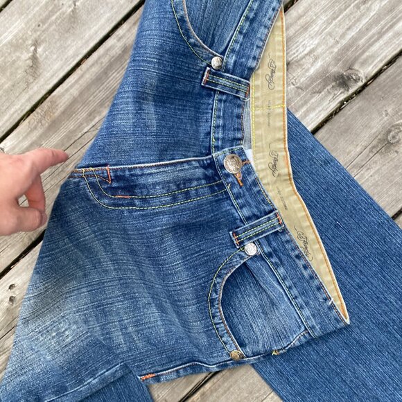 Vintage Ed Hardy Embroidered Jeans By Christian Audigier Vintage Tattoo Wear 34 - Picture 6 of 11